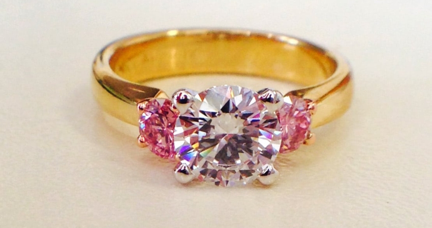 Pink Diamond Ring