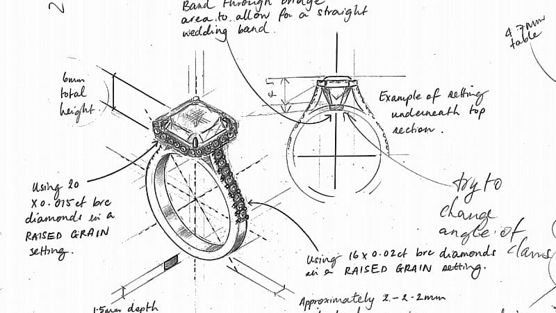 Brisbane Jewellers Ring Drawing Image